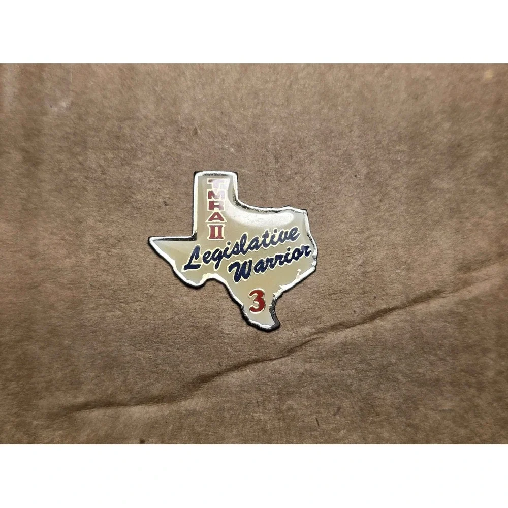 Texas Legislative Warrior Advocacy Organization Backpack Lapel Vest Hat Pin H21